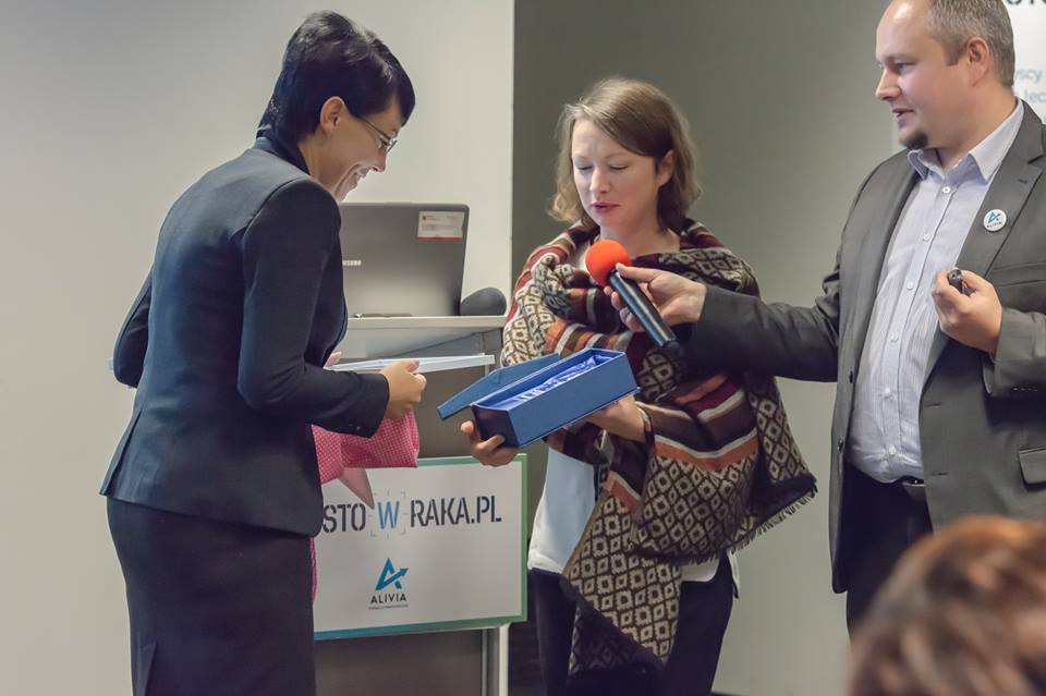 onkomapa-nagroda wręczenie nagrody dla najbardziej przyjaznego szpitala